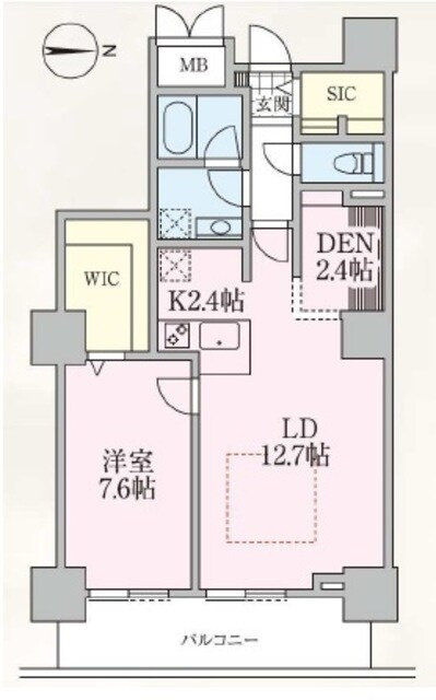 ロイヤルパークスタワー南千住の物件間取画像