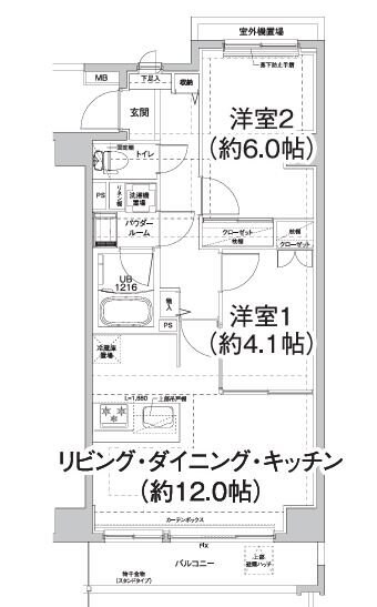 エルフォルテ東日暮里の物件間取画像