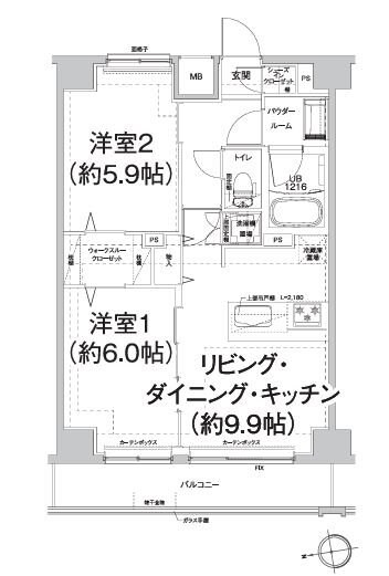 エルフォルテ東日暮里の物件間取画像