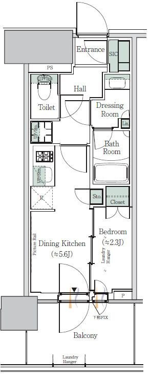 ONE ROOF RESIDENCE NISHINIPPORIの物件間取画像