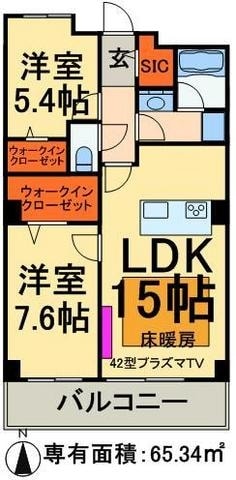 ロイヤルパークスタワー南千住の物件間取画像