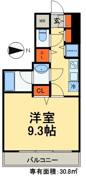 秀和第２日暮里レジデンスの物件間取画像