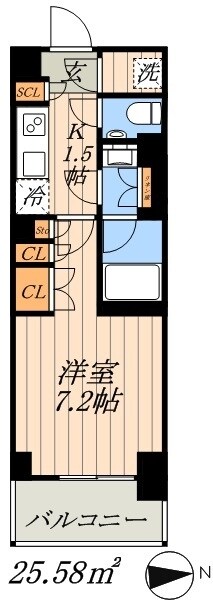 ザ・パークハビオ上野レジデンスの物件間取画像