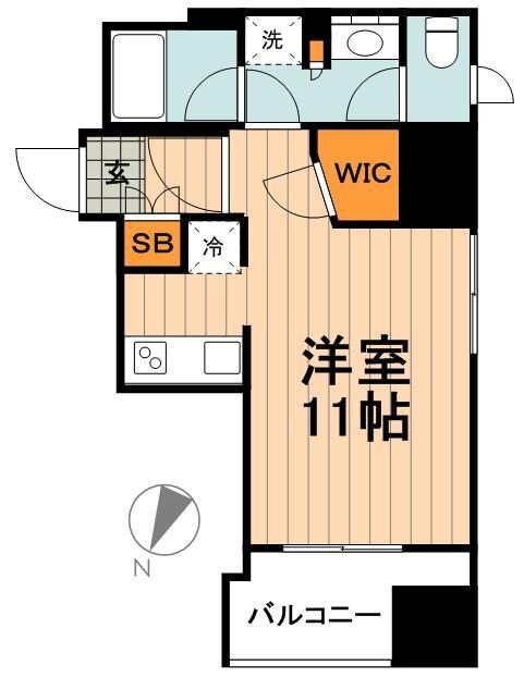 パークアクシス小伝馬町の物件間取画像