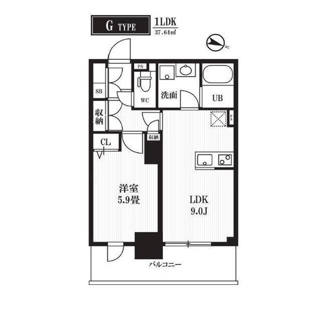 PEAKS神田の物件間取画像