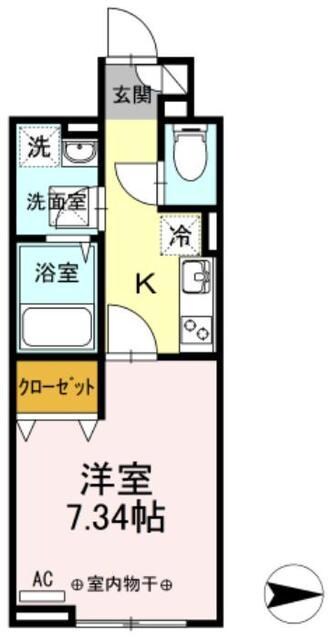 ルピナスＡの物件間取画像
