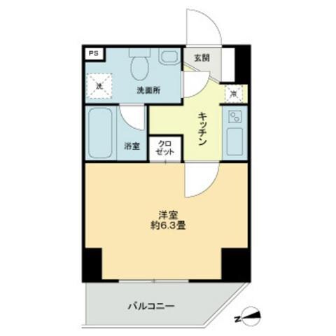 ＫＤＸレジデンス文京湯島の物件間取画像