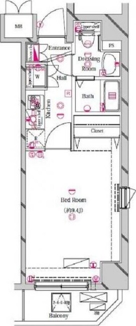 AQUA PRIME TOWER OSHIAGEの物件間取画像