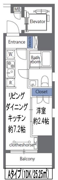 ＲＯＸＩＳ日暮里の物件間取画像