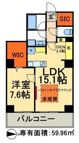 ロイヤルパークスタワー南千住の物件間取画像