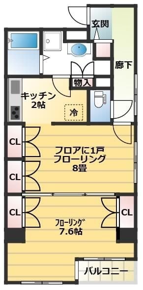 リーブル町屋の物件間取画像