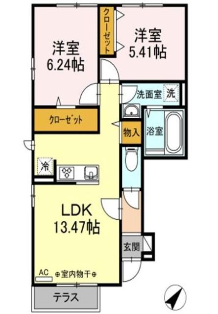 cozy field IIの物件間取画像