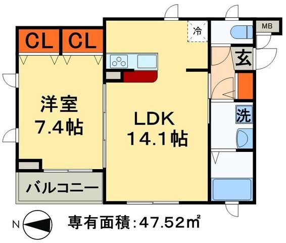 アヴニール綾瀬・の物件間取画像