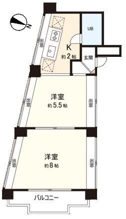 エスティヴァン池之端の物件間取画像