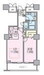 ロイヤルパークスタワー南千住の物件間取画像