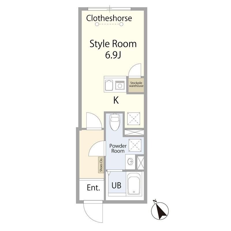 ラフォート町屋の物件間取画像