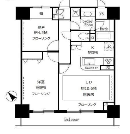 サンクレール荒川ブランガーデンの物件間取画像