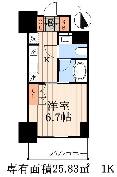 パークアクシス東上野の物件間取画像