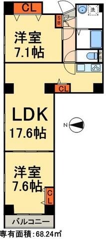 アーバンピア浅草橋の物件間取画像