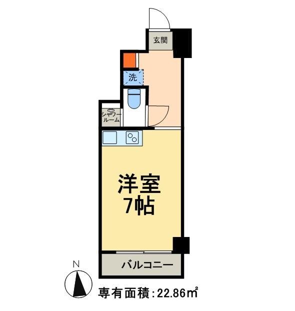 モナークマンション根岸の物件間取画像