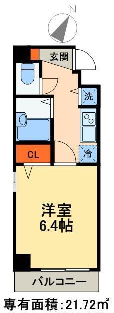 アクアリガーレ西日暮里ＷＥＳＴの物件間取画像