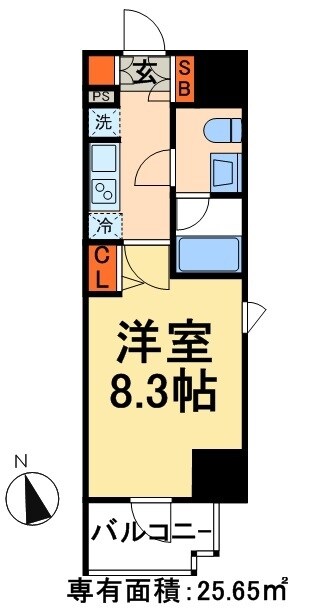 ディアレイシャス上野浅草の物件間取画像