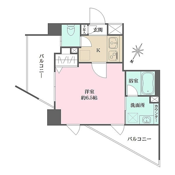 アジールコート品川の物件間取画像