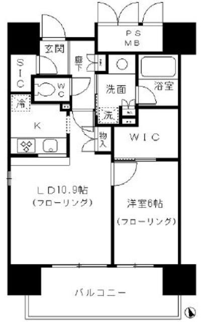 フォンテーヌ芝浦の物件間取画像