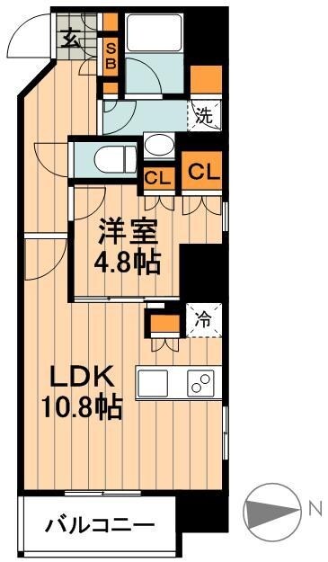 コンフォリア秋葉原EASTの物件間取画像