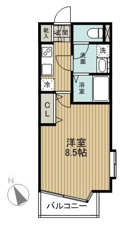 エコロジー都立大学レジデンスの物件間取画像