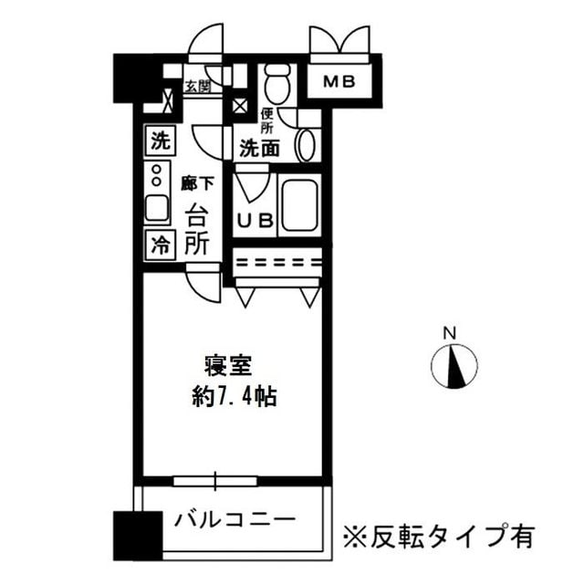 レジディア四谷三丁目の物件間取画像