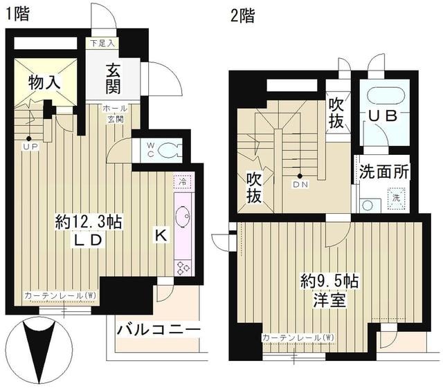 ツインビュー御茶の水の物件間取画像