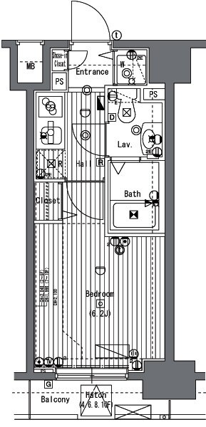 ガラ・グランディ日本橋の物件間取画像