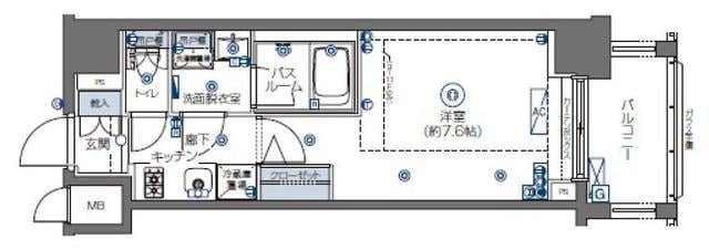 ZOOM四谷左門町の物件間取画像