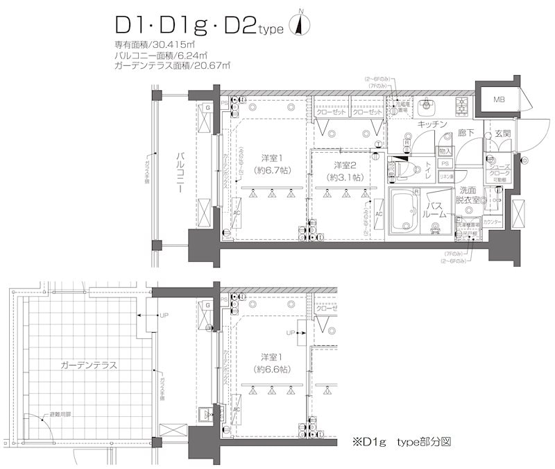 ZOOM新宿西落合の物件間取画像