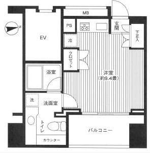 プライムアーバン四谷外苑東の物件間取画像