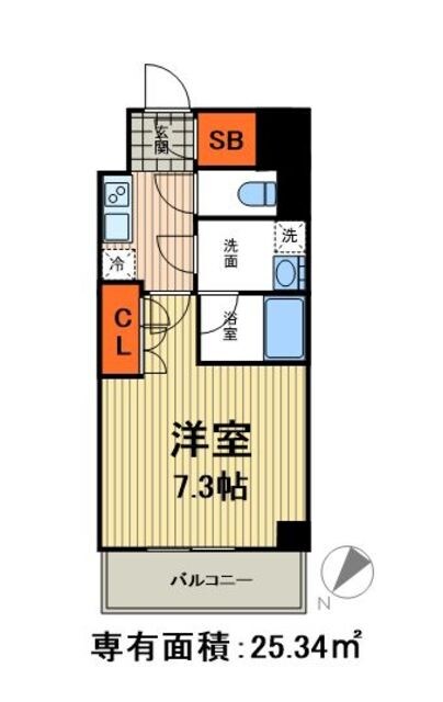 S-RESIDENCE月島の物件間取画像