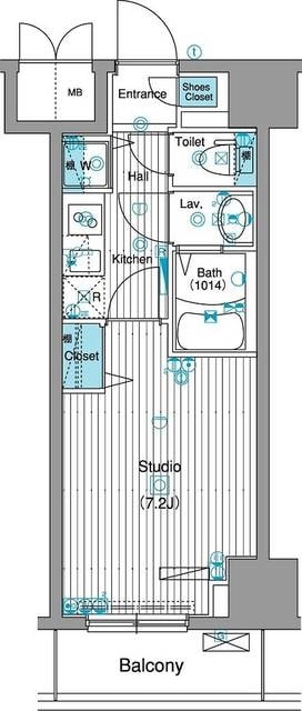 グランド・ガーラ銀座の物件間取画像