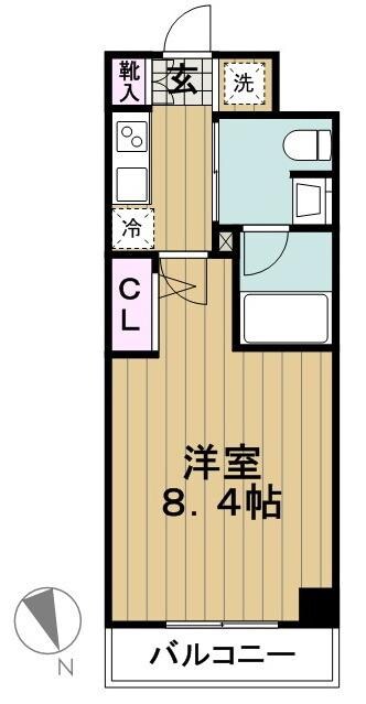 スカイコート世田谷等々力WESTの物件間取画像