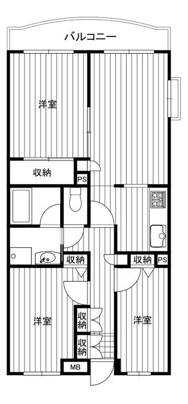 アゼリアII番館の物件間取画像