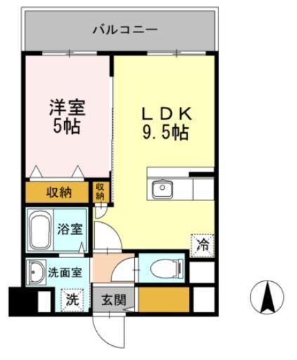 Ｈｉｌｌ　Ｆｌａｔ　Ｏｓａｋｉの物件間取画像