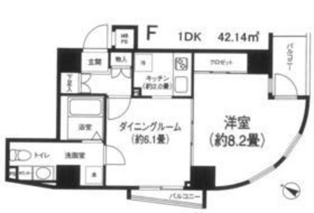 カスタリア初台の物件間取画像