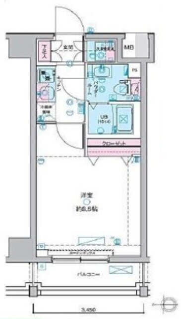 ジェノヴィア田町スカイガーデンの物件間取画像