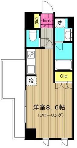 コンフォリア笹塚の物件間取画像