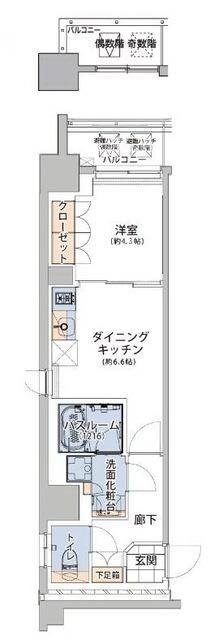 ボヌールステージ笹塚の物件間取画像