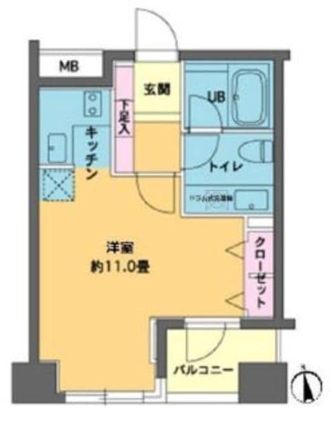 カスタリア高輪台の物件間取画像