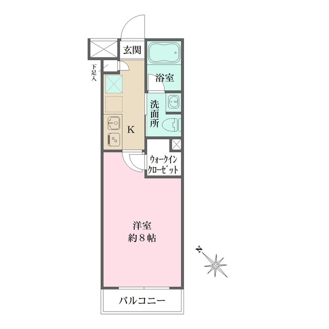 ベルフェリーク西小山の物件間取画像