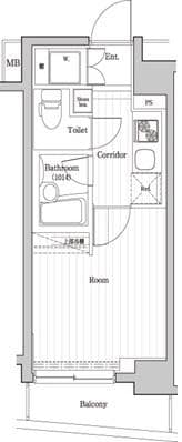 PREMIUM CUBE笹塚の物件間取画像