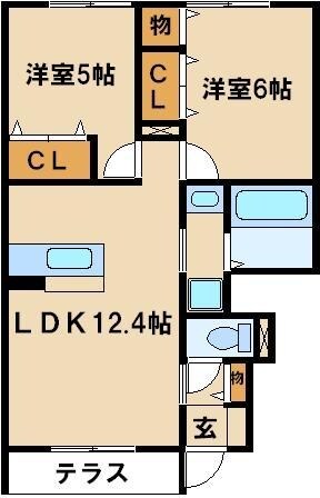 マーサ　２の物件間取画像