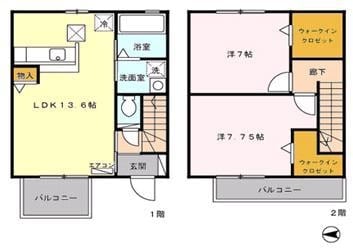 ブエナスエルテ1の物件間取画像